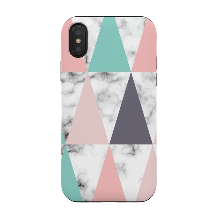 iPhone Xs / X StrongFit Marble Geometry 039 by Jelena Obradovic