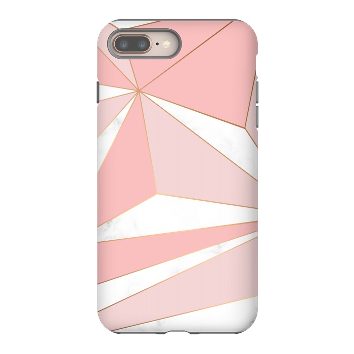 iPhone 7 plus StrongFit Pink Geometry 043 by Jelena Obradovic