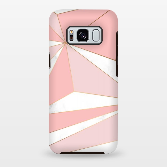 Galaxy S8 plus StrongFit Pink Geometry 043 by Jelena Obradovic