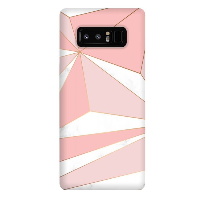 Galaxy Note 8 StrongFit Pink Geometry 043 by Jelena Obradovic