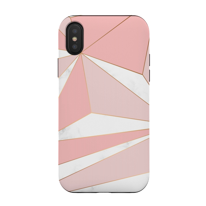 iPhone Xs / X StrongFit Pink Geometry 043 by Jelena Obradovic