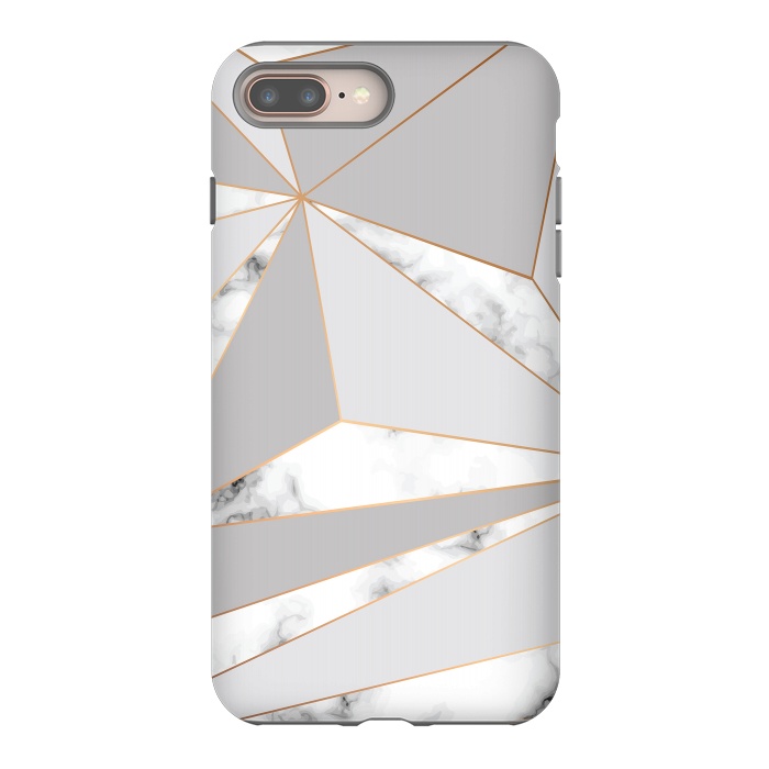 iPhone 7 plus StrongFit Marble Geometry 044 by Jelena Obradovic