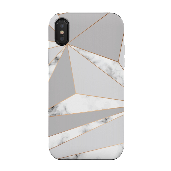 iPhone Xs / X StrongFit Marble Geometry 044 by Jelena Obradovic