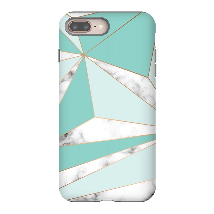 iPhone 7 plus StrongFit Marble Geometry 045 by Jelena Obradovic