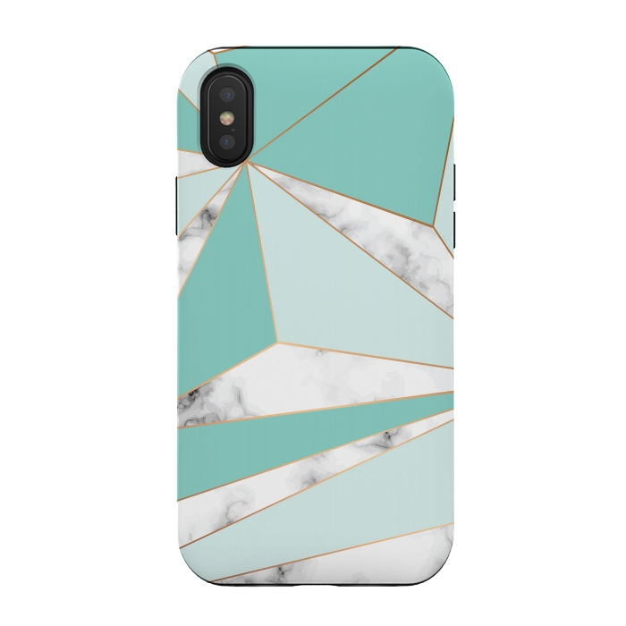 iPhone Xs / X StrongFit Marble Geometry 045 by Jelena Obradovic