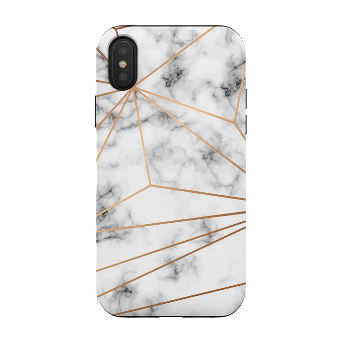 iPhone Xs / X StrongFit Marble Geometry 046 by Jelena Obradovic