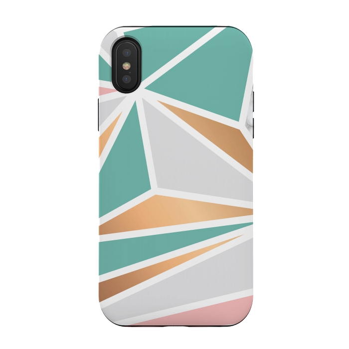 iPhone Xs / X StrongFit Marble Geometry 048 by Jelena Obradovic