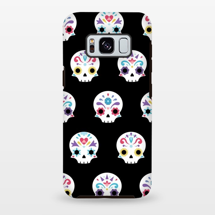 Galaxy S8 plus StrongFit Cute sugar skull  by Laura Nagel