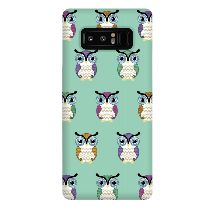 Galaxy Note 8 StrongFit owl pattern by Laura Nagel