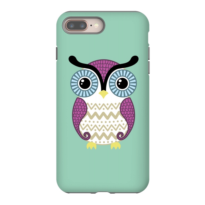 iPhone 7 plus StrongFit Cute owl by Laura Nagel