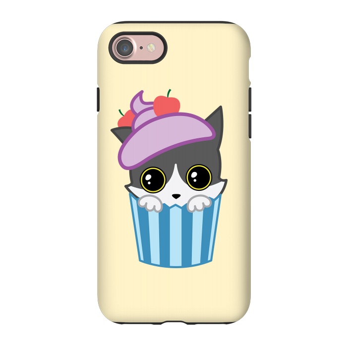 iPhone 7 StrongFit Cupcake kitty by Laura Nagel