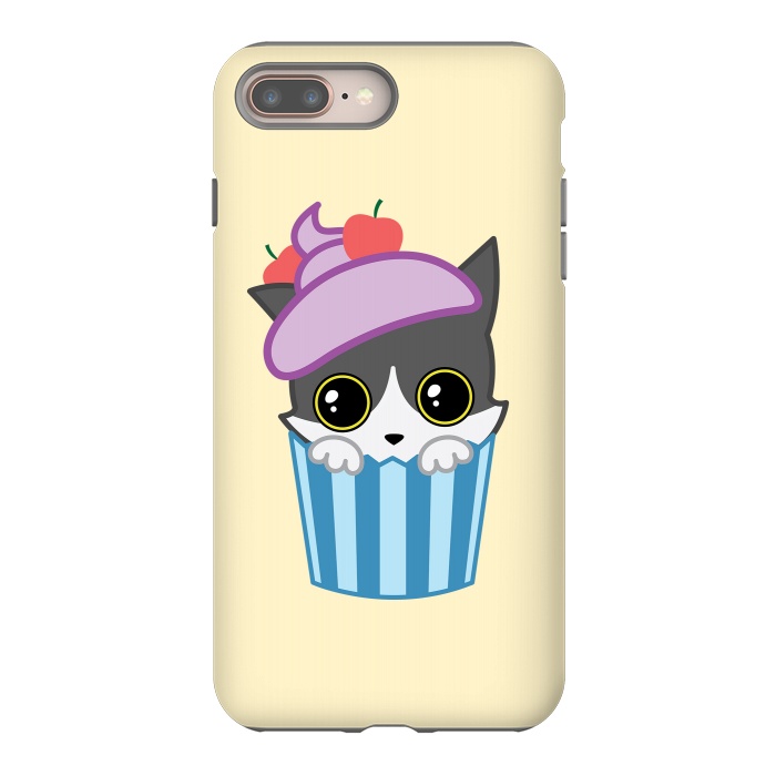 iPhone 7 plus StrongFit Cupcake kitty by Laura Nagel