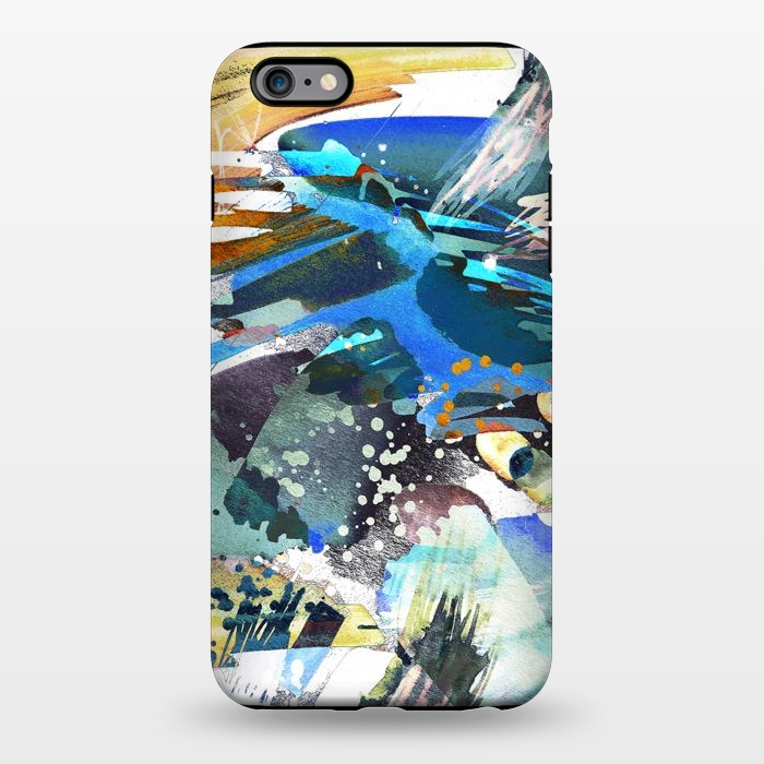 iPhone 6/6s plus StrongFit Abstract watercolor splatter and brushstrokes by Oana 