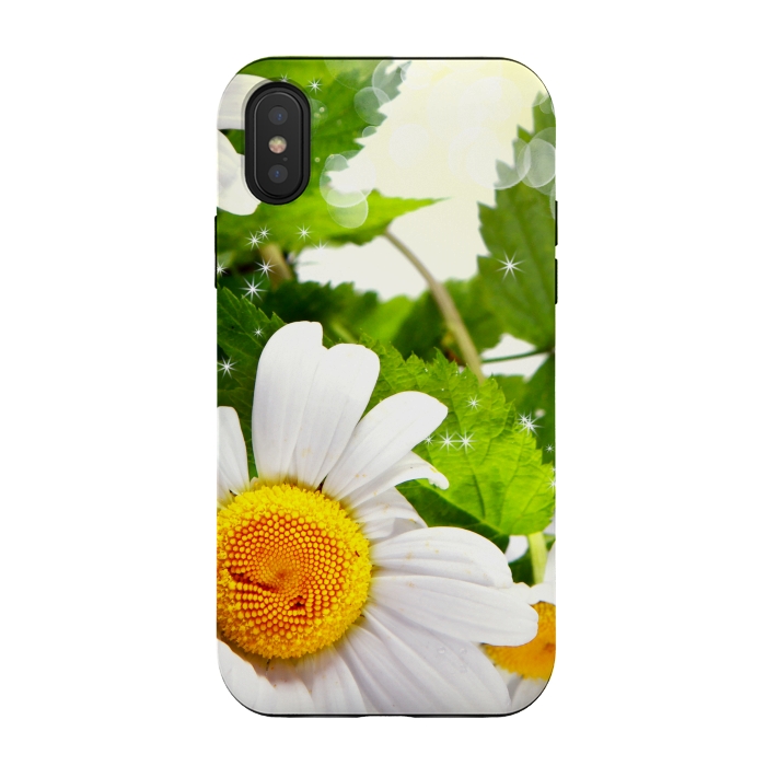 iPhone Xs / X StrongFit Daisy flower by Bledi