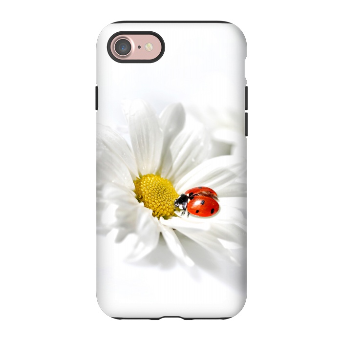iPhone 7 StrongFit Daisy flower & Ladybug by Bledi