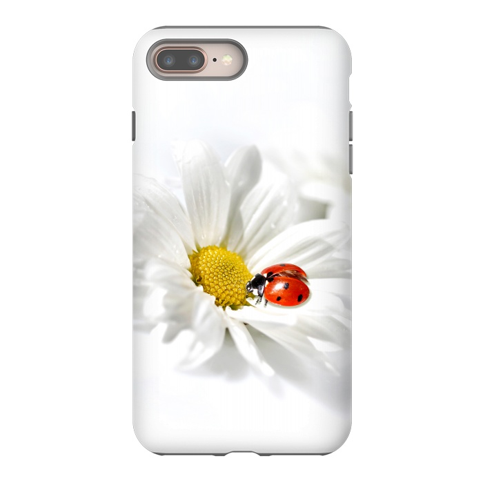 iPhone 7 plus StrongFit Daisy flower & Ladybug by Bledi