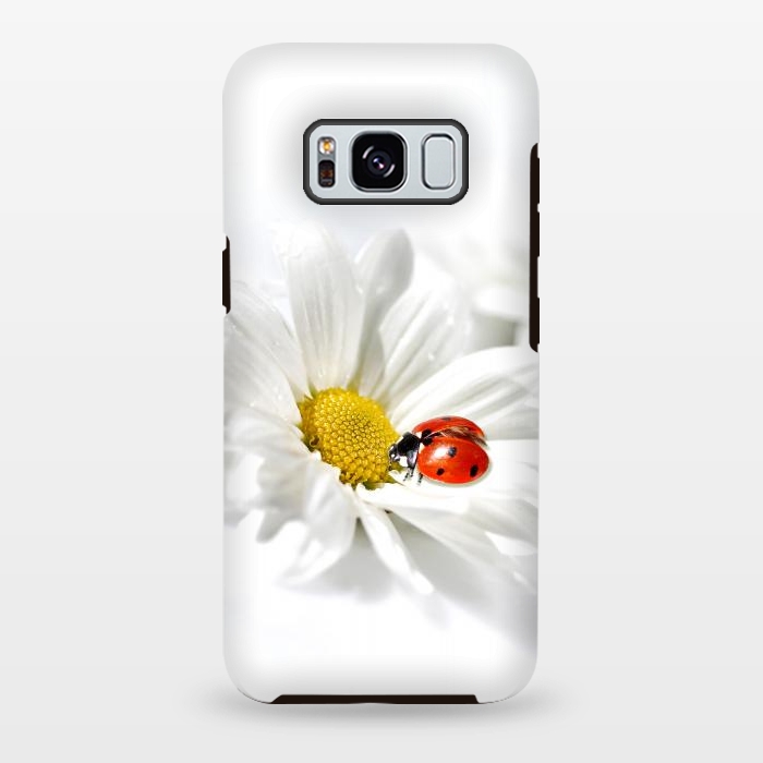 Galaxy S8 plus StrongFit Daisy flower & Ladybug by Bledi