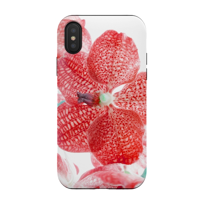 iPhone Xs / X StrongFit Red Natures Flower by Bledi