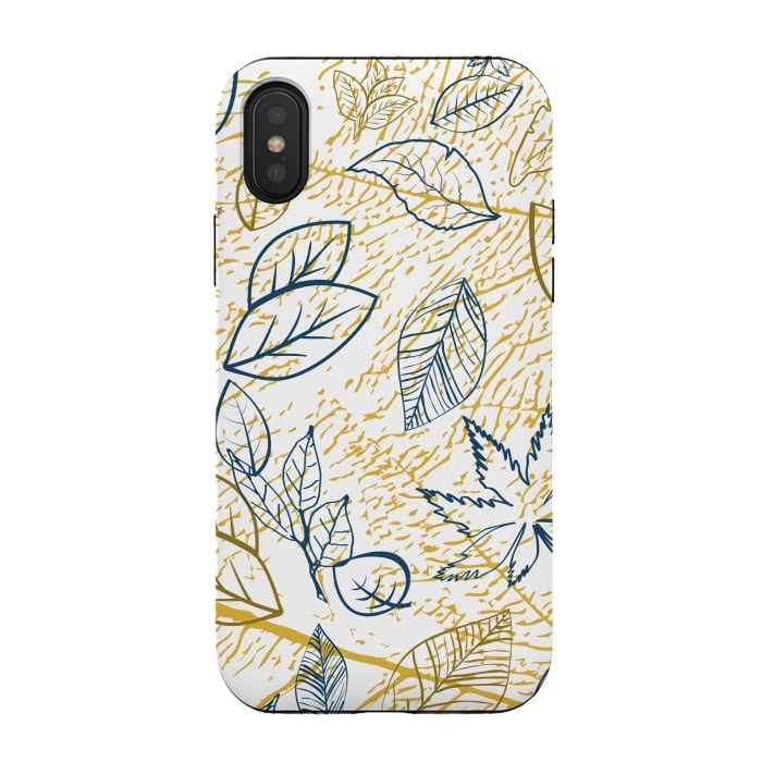 iPhone Xs / X StrongFit Tobacco Pattern XII by Bledi