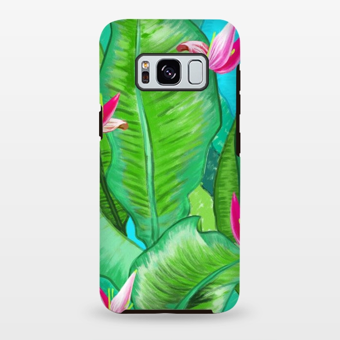 Galaxy S8 plus StrongFit Banana Floral by Uma Prabhakar Gokhale