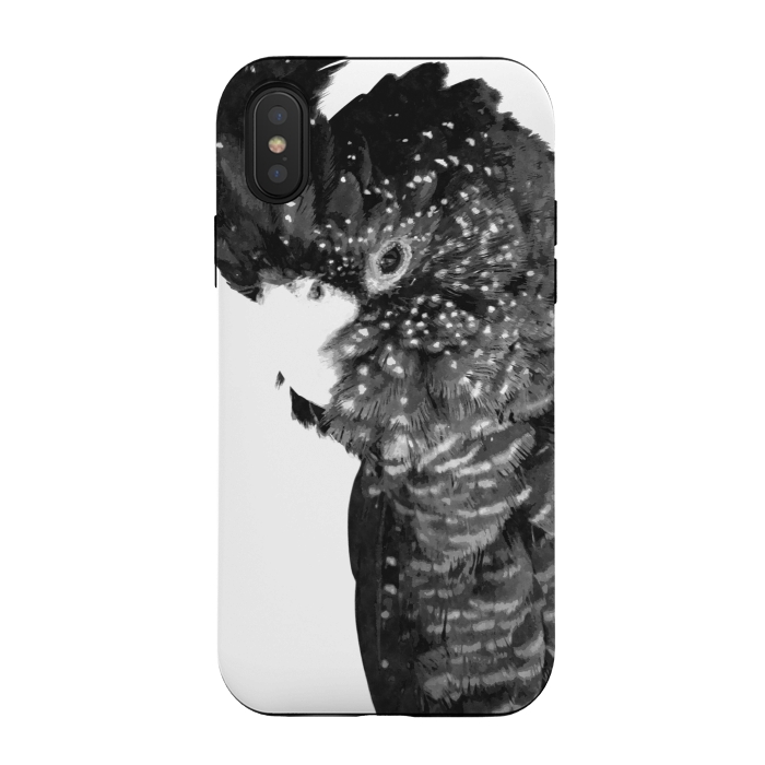 iPhone Xs / X StrongFit Black and White Cockatoo by Alemi