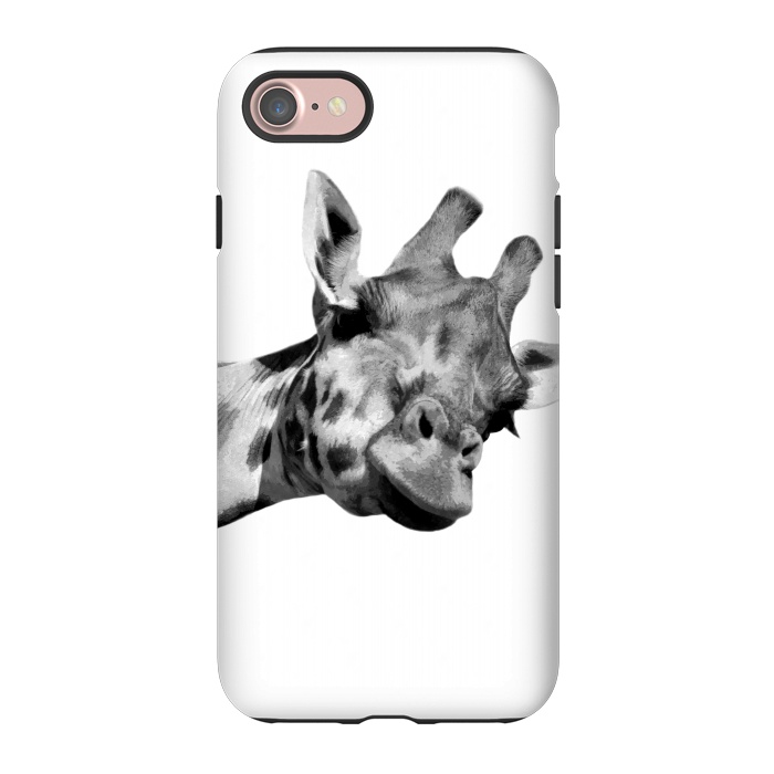 iPhone 7 StrongFit Black and White Giraffe by Alemi