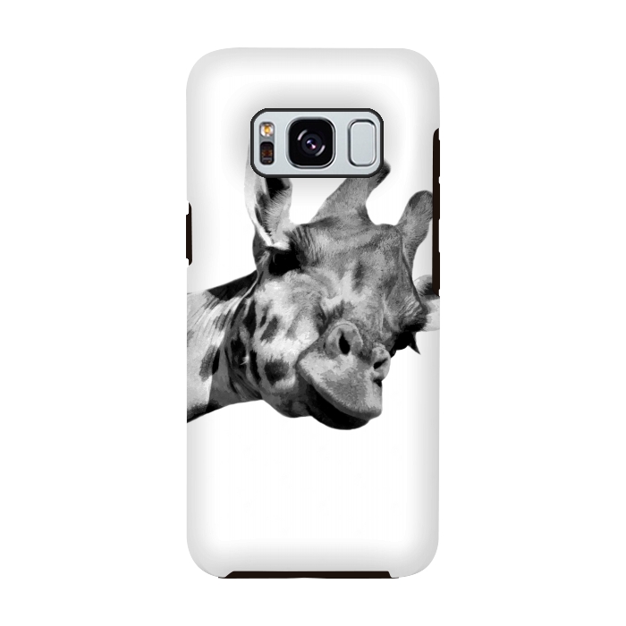 Galaxy S8 StrongFit Black and White Giraffe by Alemi
