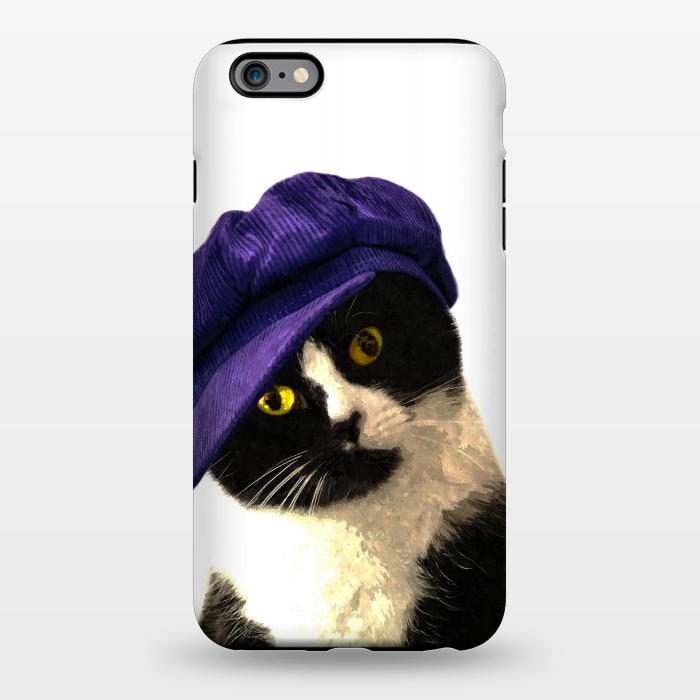 iPhone 6/6s plus StrongFit Cute Cat Blue Hat by Alemi