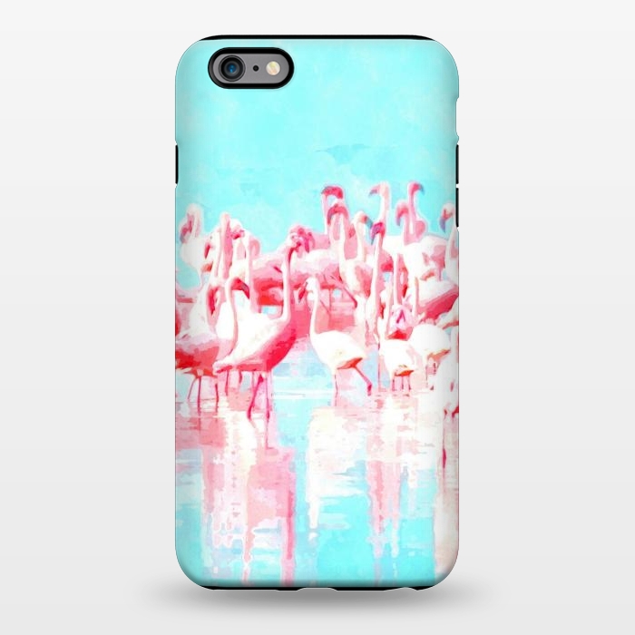 iPhone 6/6s plus StrongFit Flamingos Tropical Illustration by Alemi