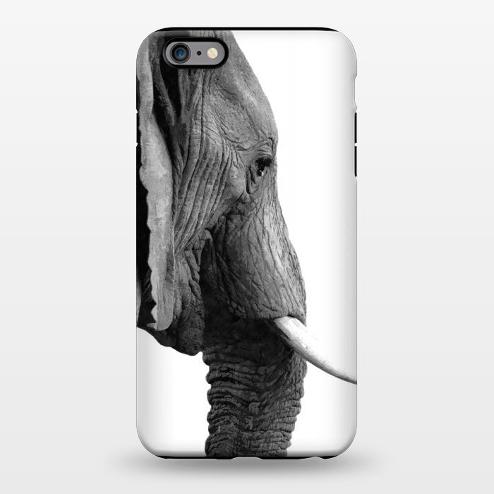 iPhone 6/6s plus StrongFit Black and White Elephant Profile by Alemi