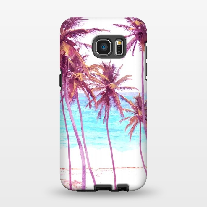 Galaxy S7 EDGE StrongFit Palm Beach Illustration by Alemi