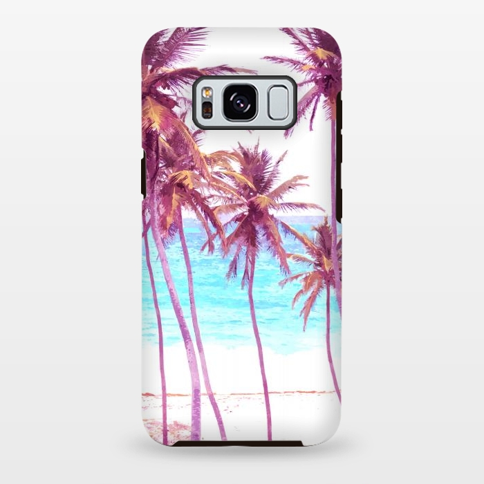 Galaxy S8 plus StrongFit Palm Beach Illustration by Alemi