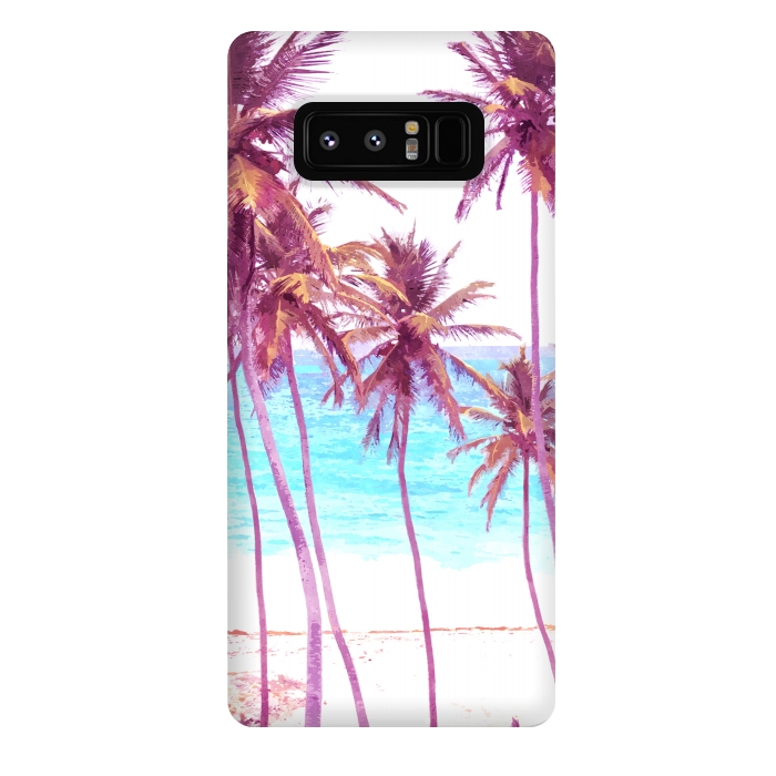 Galaxy Note 8 StrongFit Palm Beach Illustration by Alemi