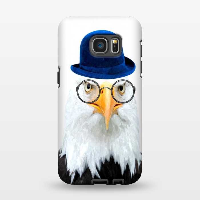 Galaxy S7 EDGE StrongFit Funny Eagle Portrait by Alemi