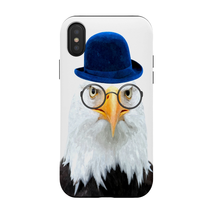 iPhone Xs / X StrongFit Funny Eagle Portrait by Alemi