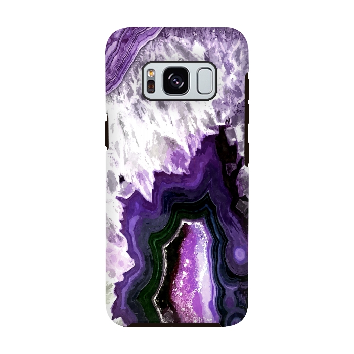 Galaxy S8 StrongFit Purple Ultra Violet Agate by Alemi