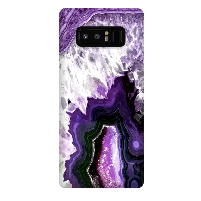 Galaxy Note 8 StrongFit Purple Ultra Violet Agate by Alemi