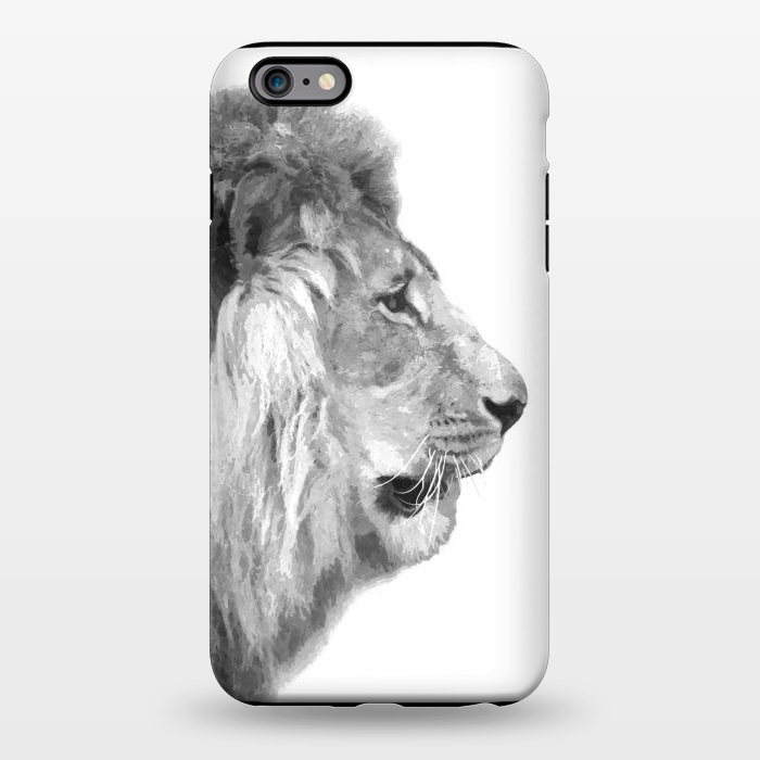 iPhone 6/6s plus StrongFit Black and White Lion Profile by Alemi