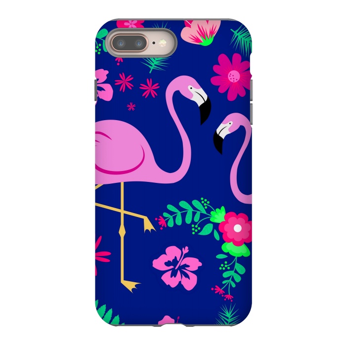 iPhone 7 plus StrongFit flamingo pattern by MALLIKA