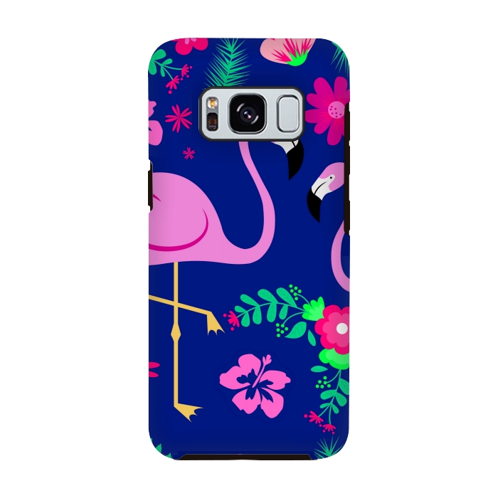Galaxy S8 StrongFit flamingo pattern by MALLIKA