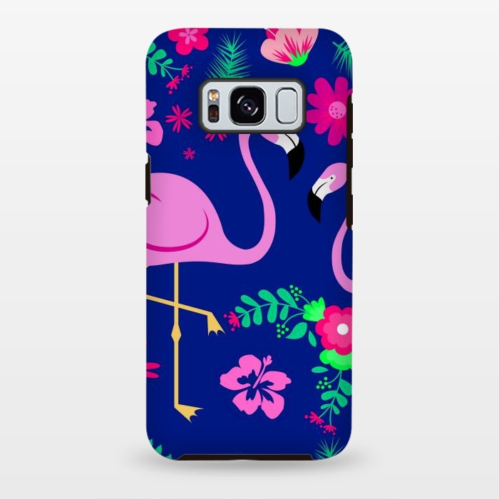 Galaxy S8 plus StrongFit flamingo pattern by MALLIKA