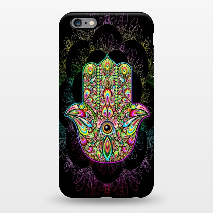 iPhone 6/6s plus StrongFit Hamsa Hand Psychedelic Amulet  by BluedarkArt