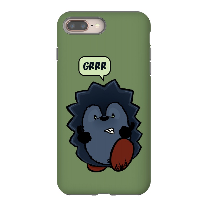 iPhone 7 plus StrongFit Angry Hedgehog by Mangulica