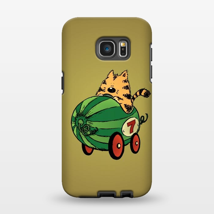 Galaxy S7 EDGE StrongFit Albert and his Watermelon Ride by Mangulica