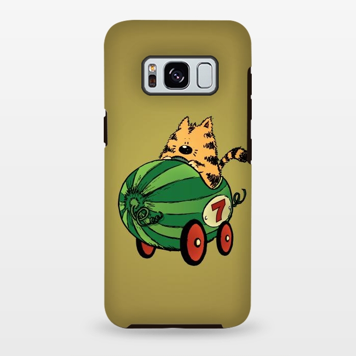Galaxy S8 plus StrongFit Albert and his Watermelon Ride by Mangulica
