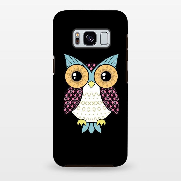 Galaxy S8 plus StrongFit Fancy owl by Laura Nagel