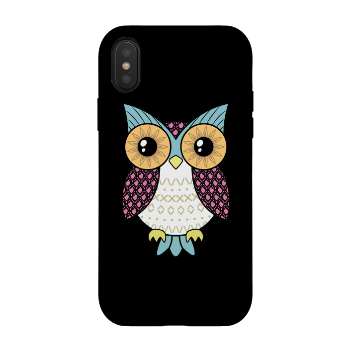 iPhone Xs / X StrongFit Fancy owl by Laura Nagel