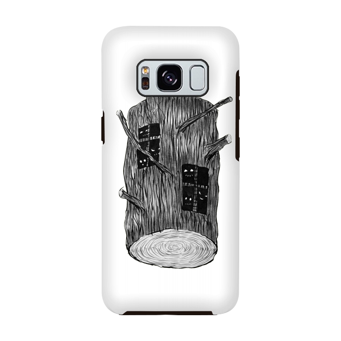Galaxy S8 StrongFit Tree Log With Mysterious Forest Creatures by Boriana Giormova