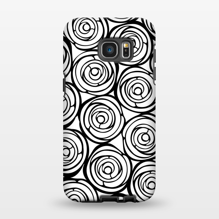 Galaxy S7 EDGE StrongFit Black Roses by Julia Grifol