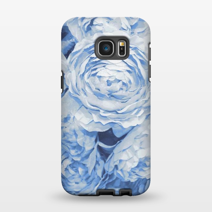 Galaxy S7 EDGE StrongFit Blue roses by Julia Grifol